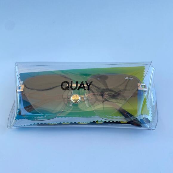 Quay Australia No Cap Gold Fade Rimless Sunglasses main image 7